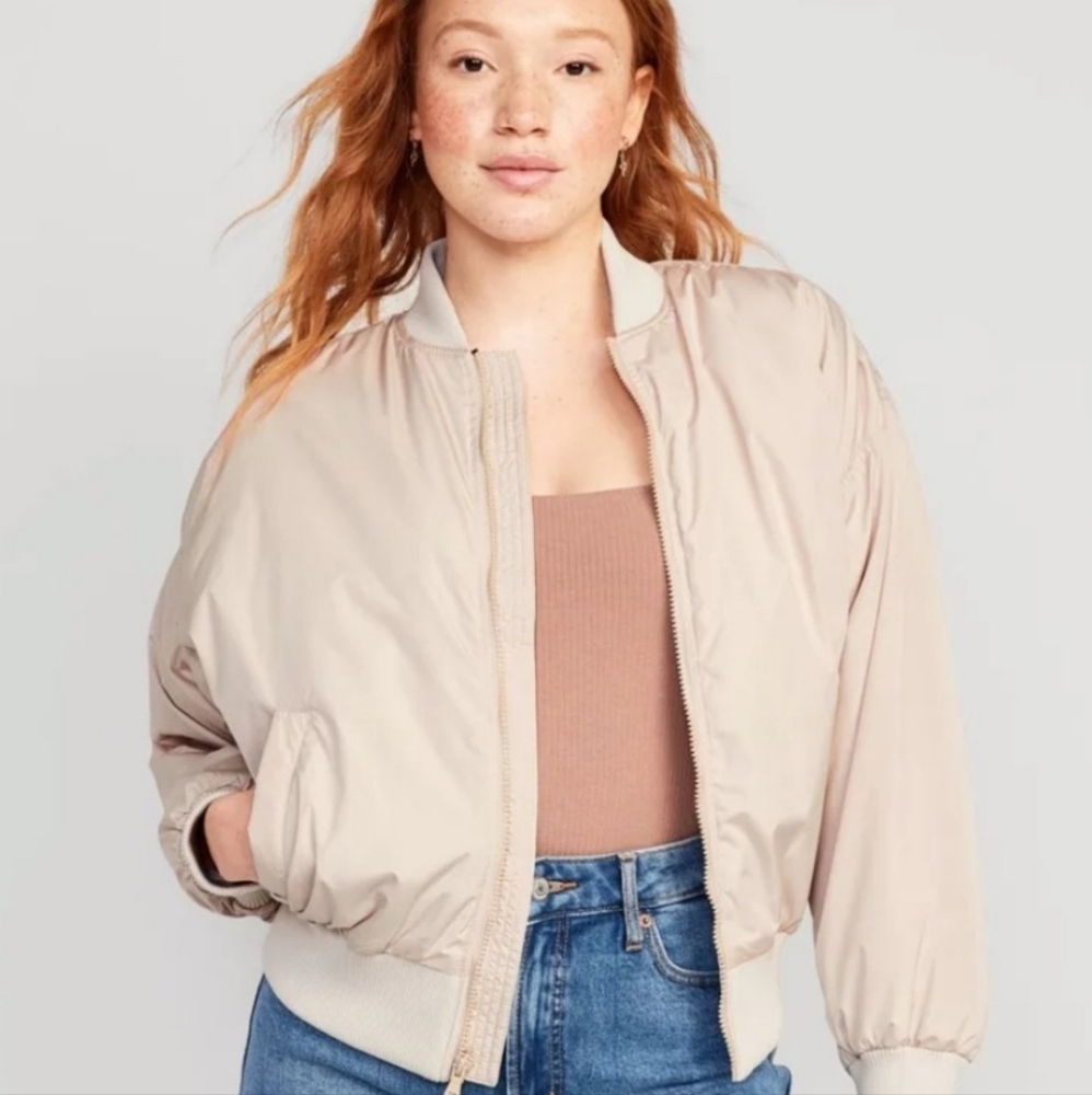 Old Navy women's oversized bomber jacket size M